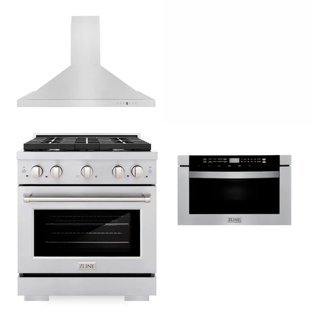Z-Line Kitchen Packages Model 3Kp-Sgrrh30-Mw 1