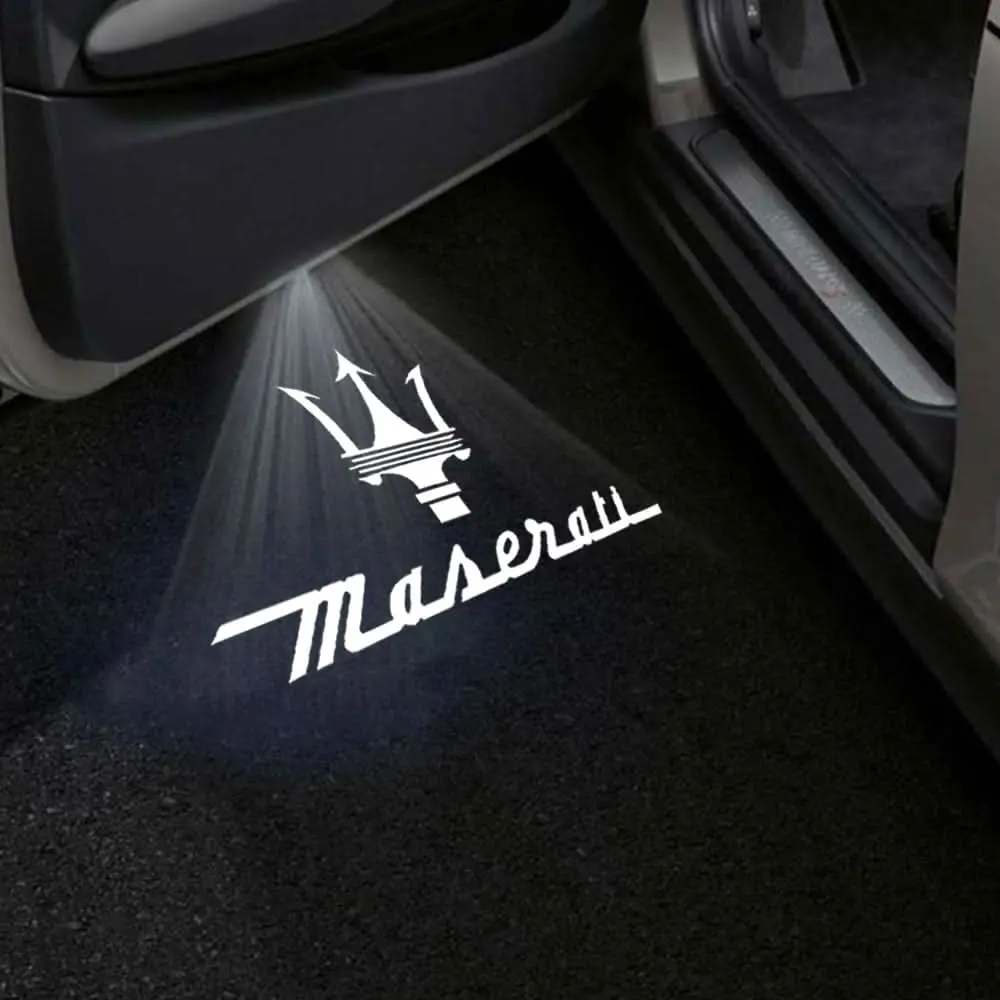 Maserati Granturismo Premium Door Puddle Lights Multiple Designs 2007–2019 2