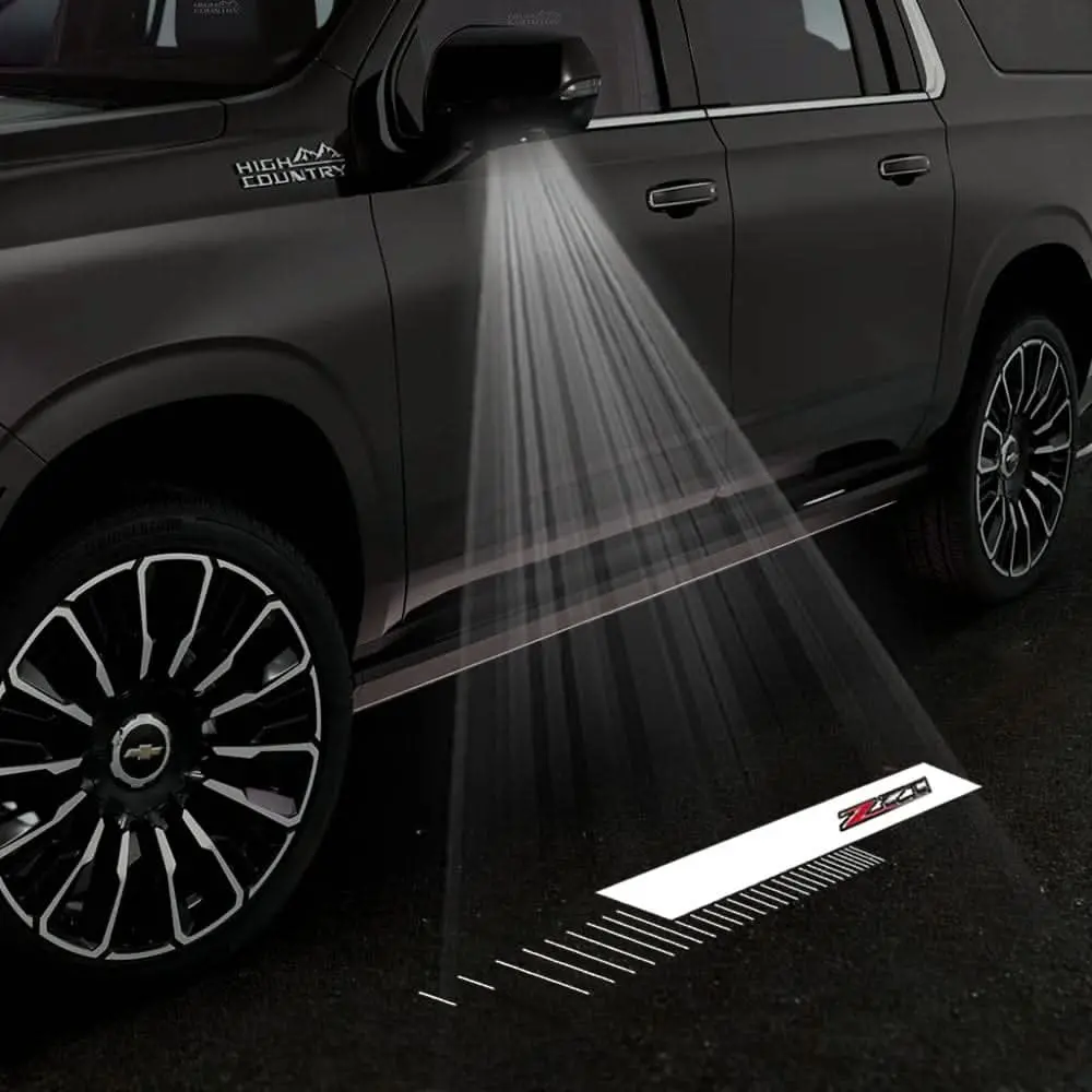 Chevrolet Suburban 11Th/12Th Gen Premium Side Wing Mirror Puddle Lights Multiple Designs 2015-2026 3