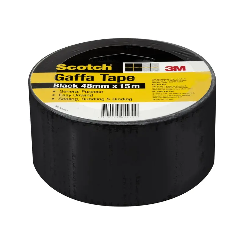 3M 933 Gaffa Tape Black 48Mm X 15M 1