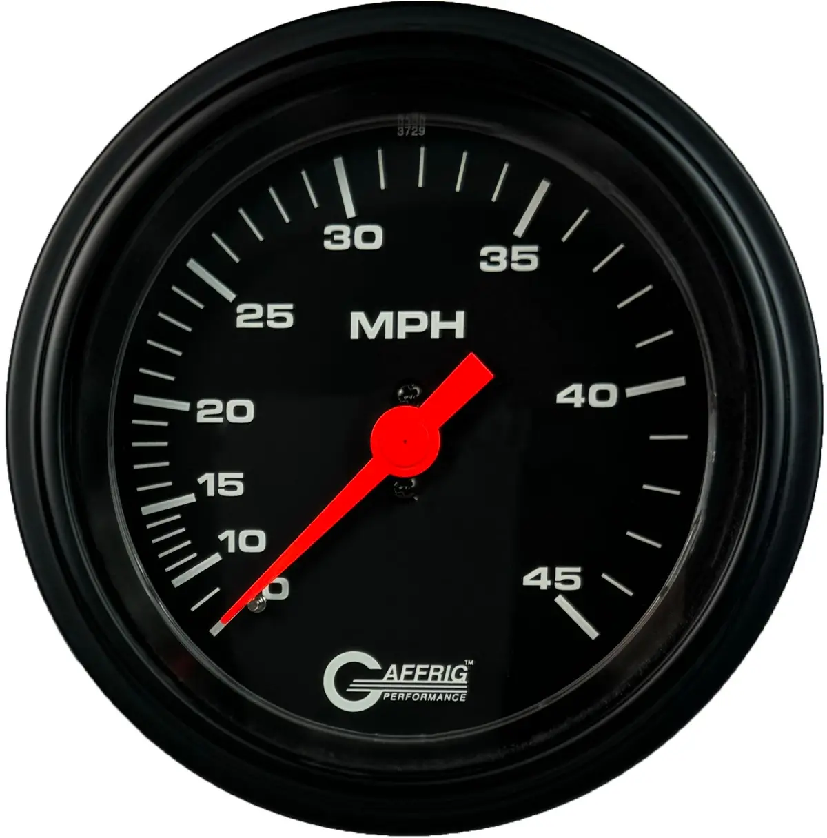 Gaffrig Part #4000 3 3/8 Inch Mechanical Dry Speedometer Marine Boat Gauge 45 Mph Black - Head Only 9