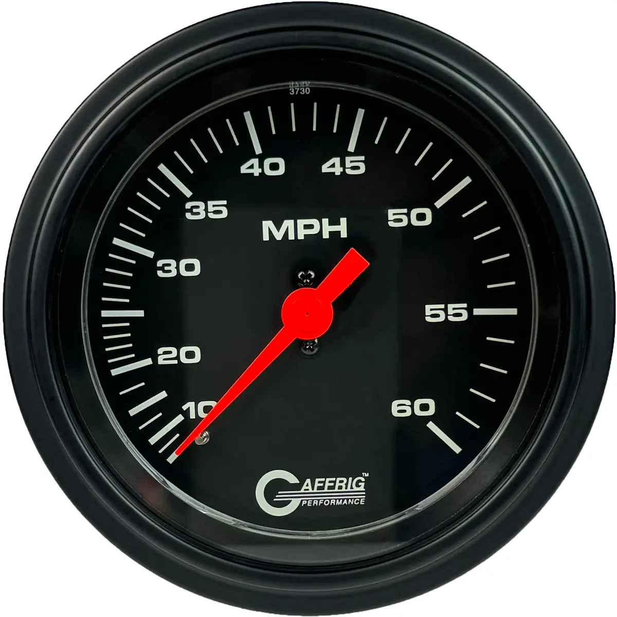 Gaffrig Part #4002 3 3/8 Inch Mechanical Dry Speedometer Marine Boat Gauge 60 Mph Black - Head Only 9