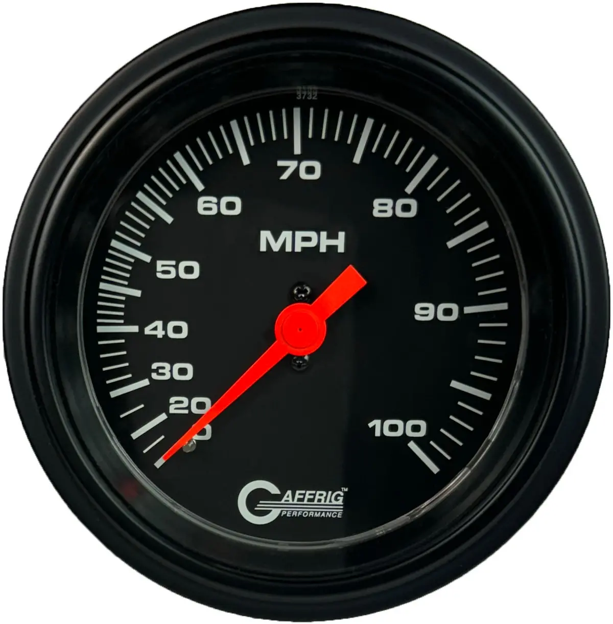 Gaffrig Part #4026 3 3/8 Inch Mechanical Dry Speedometer Marine Boat Gauge 100 Mph Kit Black 9