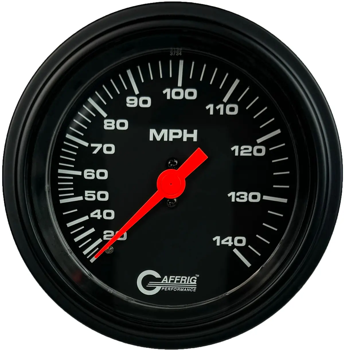 Gaffrig Part #4030 3 3/8 Inch Mechanical Dry Speedometer Gauge 140 Mph Kit Black 9