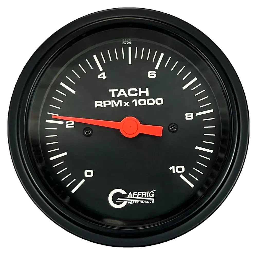Gaffrig Part #4250 3 3/8 Inch Electric Tachometer Marine Boat Gauge 0-10000 Rpm Black 9
