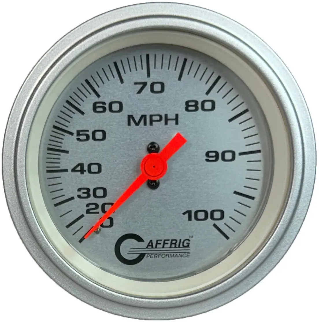 Gaffrig Part #4527 3 3/8 Inch Mechanical Dry Speedometer Marine Boat Gauge 100 Mph Kit-Platinum 19
