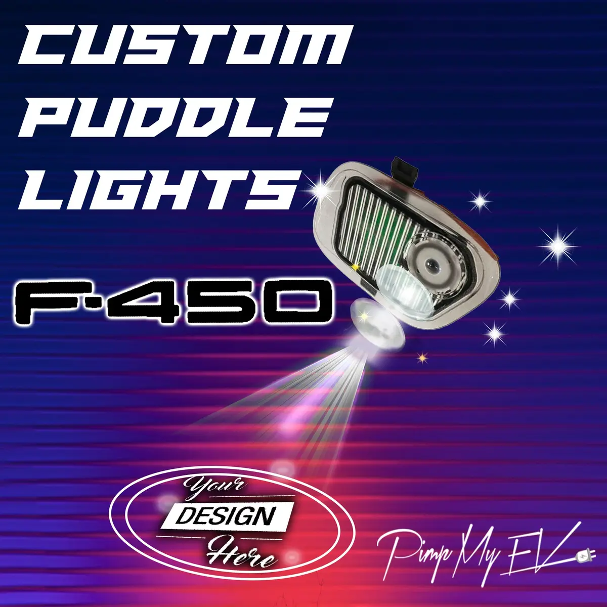 Custom Led Side Mirror Projector Puddle Approach Lights For Ford F450  2017-2026 1