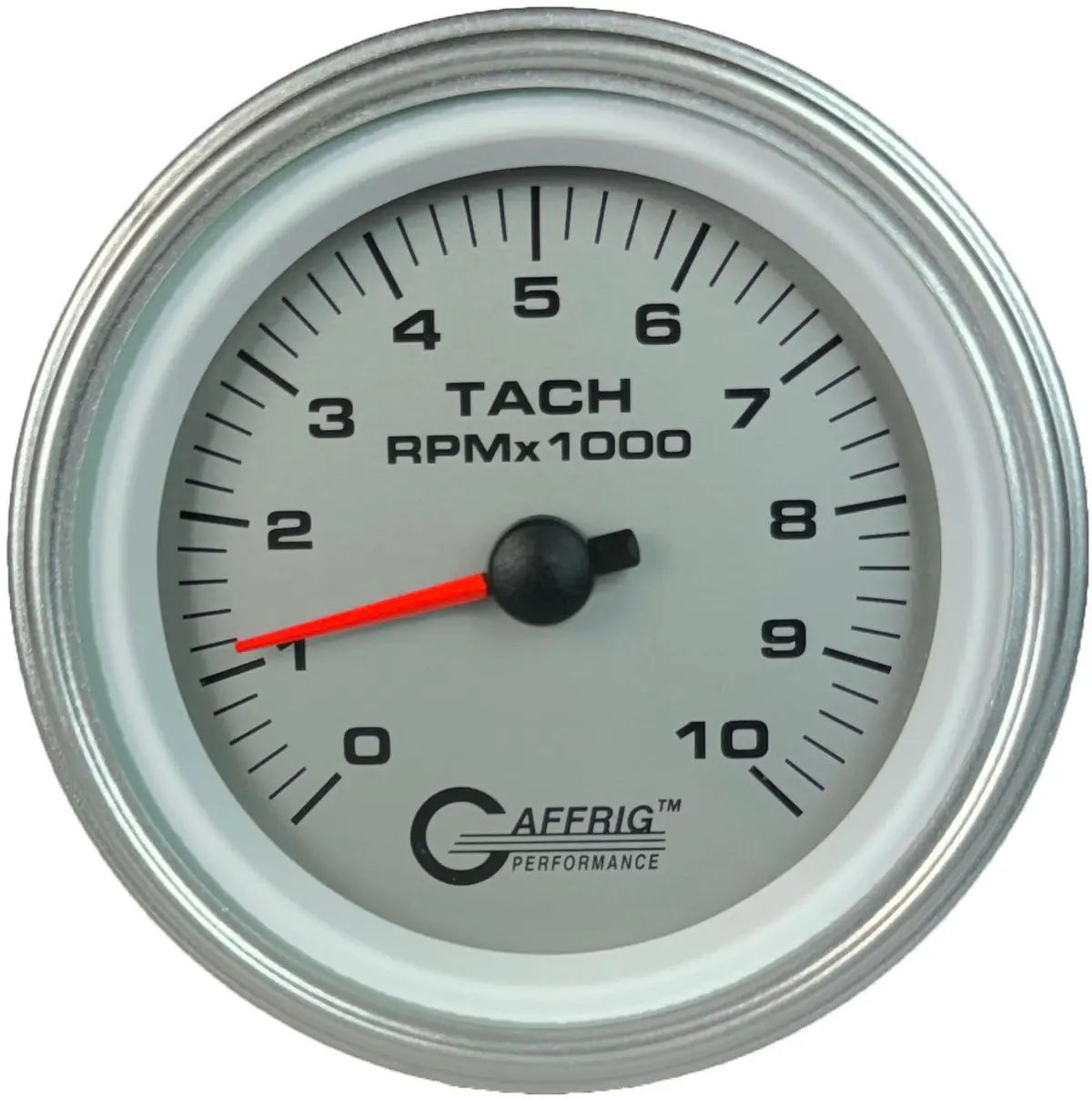Gaffrig Part #4751 3 3/8 Inch Electric Tachometer Gauge 0-10000 Rpm Platinum 19