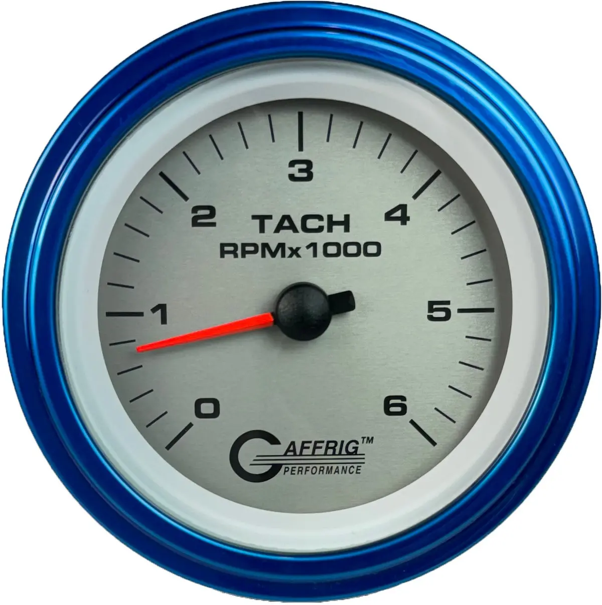 Gaffrig Part #4753 3 3/8 Inch Electric Tachometer Marine Boat Gauge 0-6000 Rpm Platinum 2