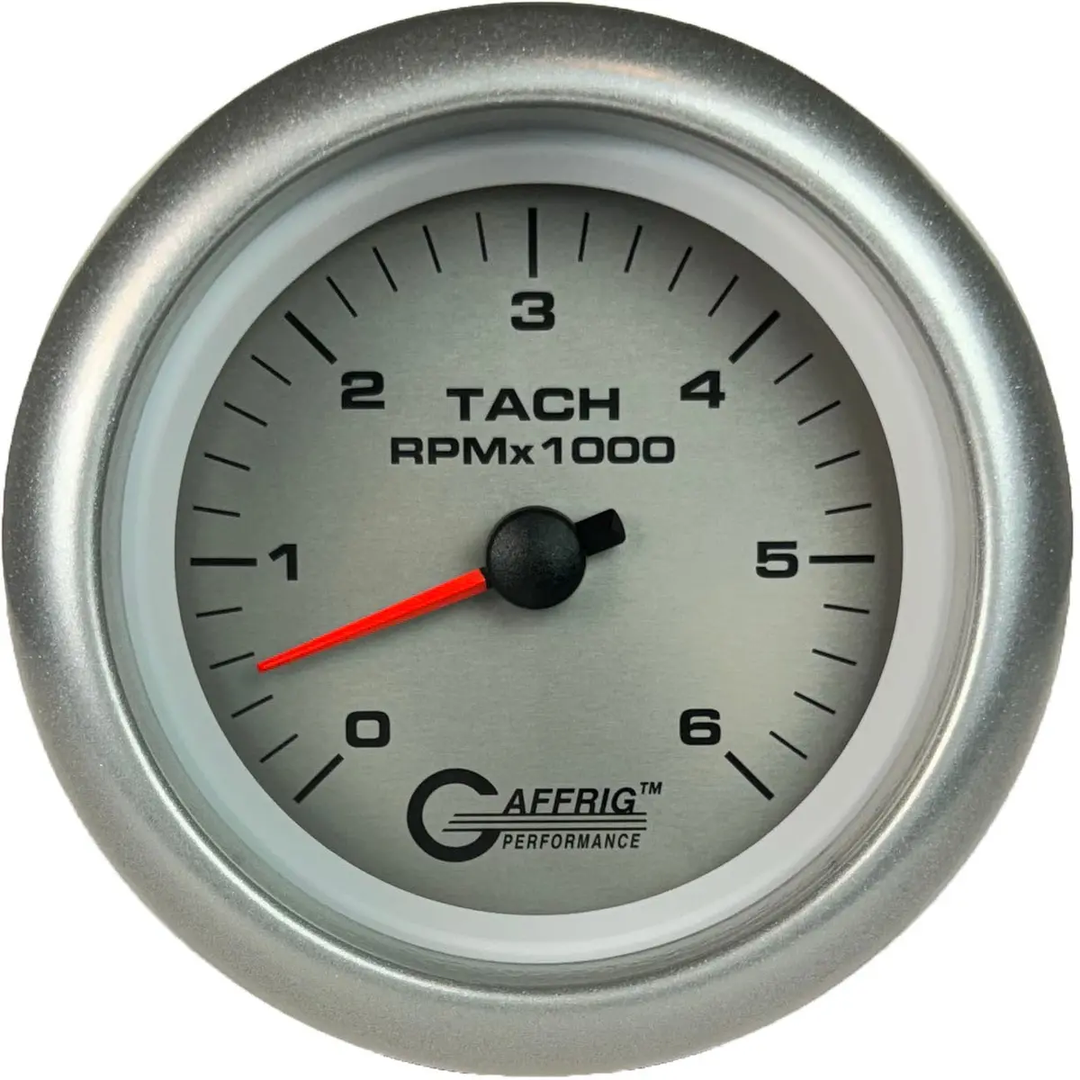 Gaffrig Part #4753 3 3/8 Inch Electric Tachometer Marine Boat Gauge 0-6000 Rpm Platinum 20
