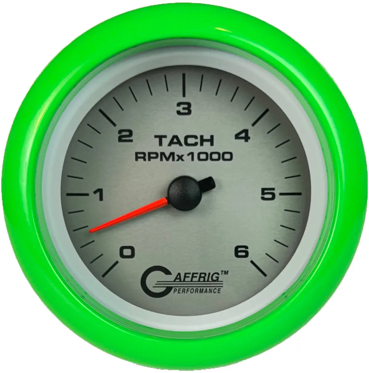 Gaffrig Part #4753 3 3/8 Inch Electric Tachometer Marine Boat Gauge 0-6000 Rpm Platinum 24