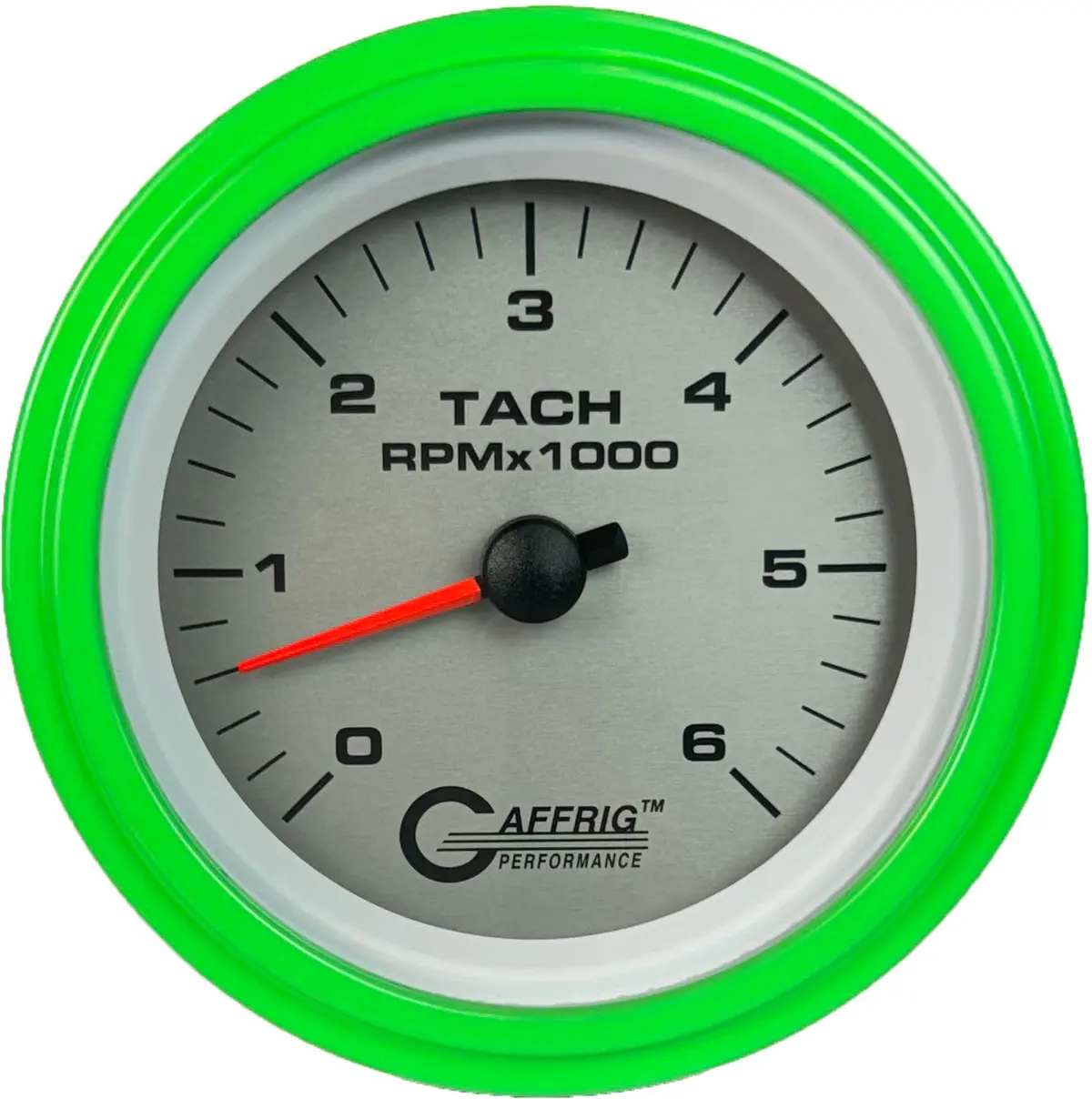 Gaffrig Part #4753 3 3/8 Inch Electric Tachometer Marine Boat Gauge 0-6000 Rpm Platinum 23