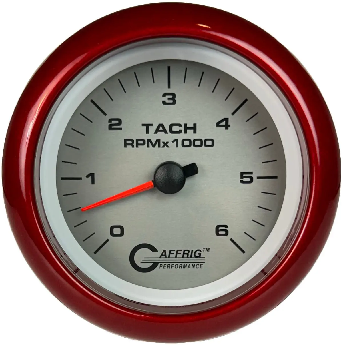 Gaffrig Part #4753 3 3/8 Inch Electric Tachometer Marine Boat Gauge 0-6000 Rpm Platinum 5