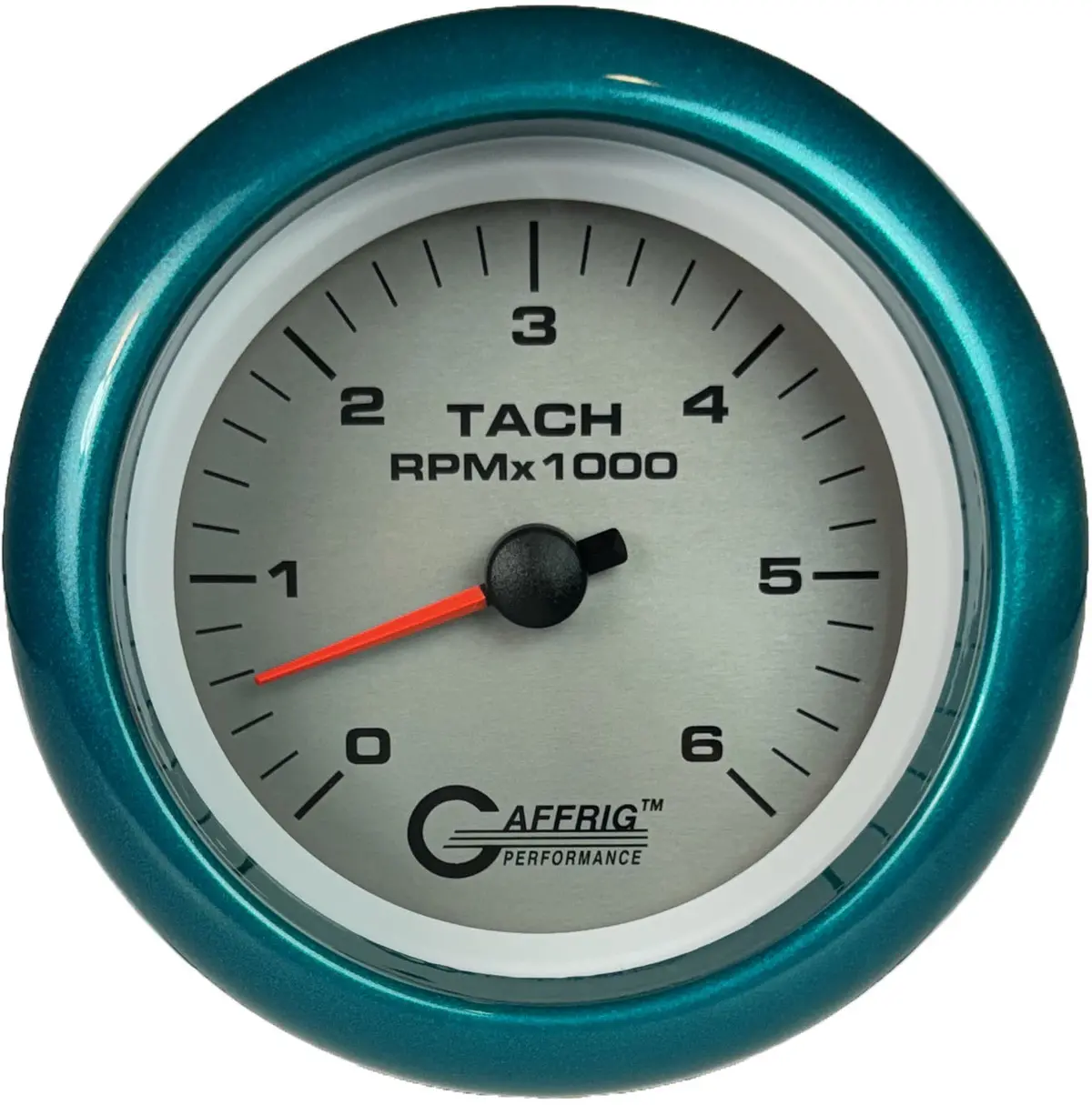 Gaffrig Part #4753 3 3/8 Inch Electric Tachometer Marine Boat Gauge 0-6000 Rpm Platinum 7