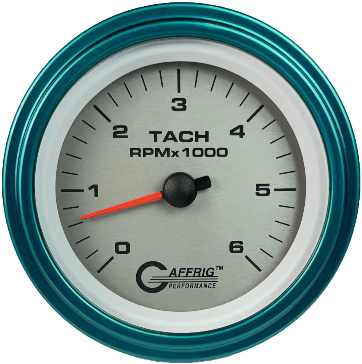 Gaffrig Part #4753 3 3/8 Inch Electric Tachometer Marine Boat Gauge 0-6000 Rpm Platinum 6