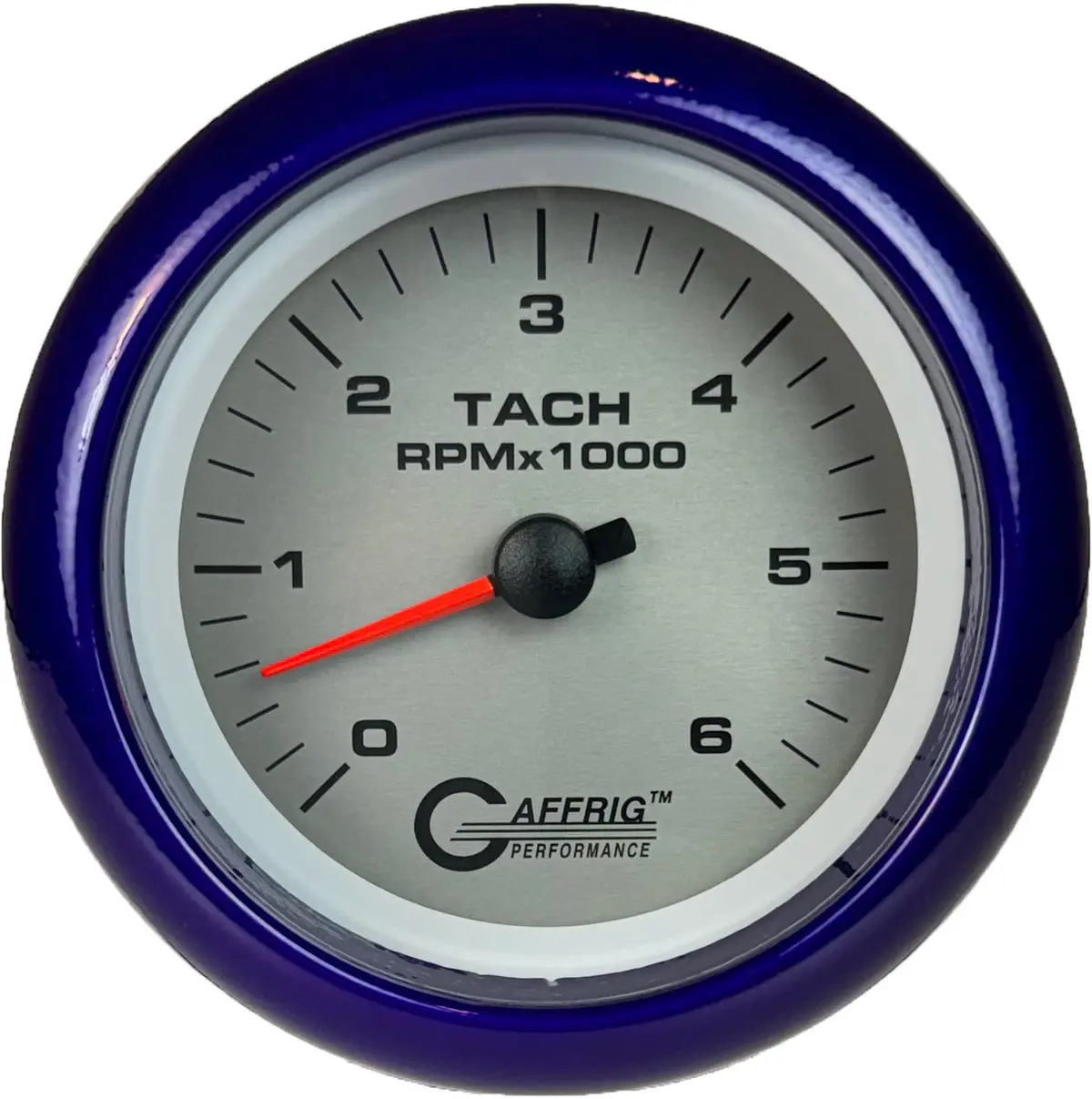 Gaffrig Part #4753 3 3/8 Inch Electric Tachometer Marine Boat Gauge 0-6000 Rpm Platinum 9