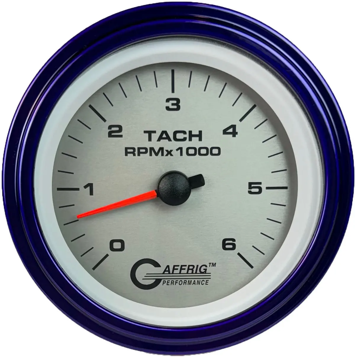 Gaffrig Part #4753 3 3/8 Inch Electric Tachometer Marine Boat Gauge 0-6000 Rpm Platinum 8