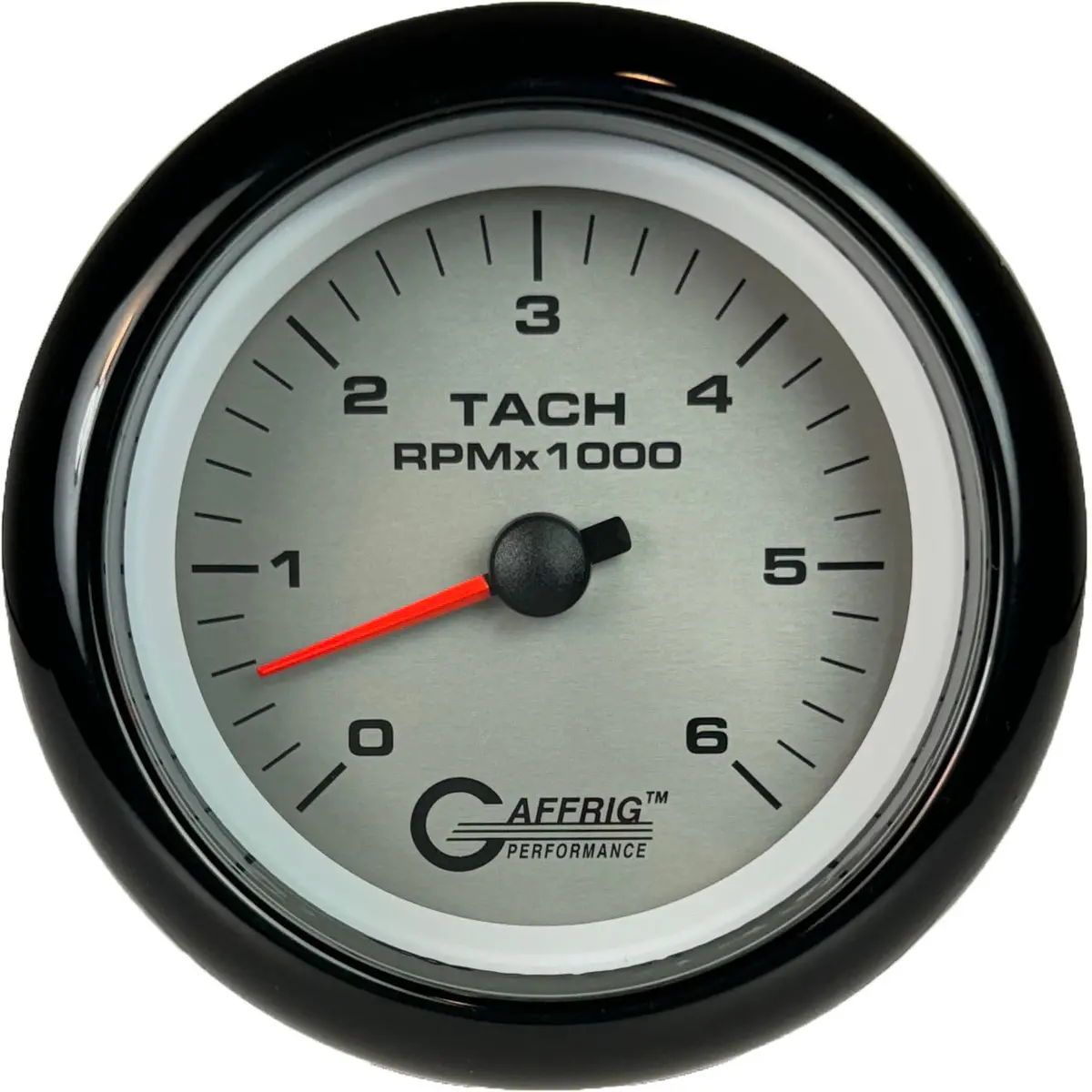 Gaffrig Part #4753 3 3/8 Inch Electric Tachometer Marine Boat Gauge 0-6000 Rpm Platinum 11
