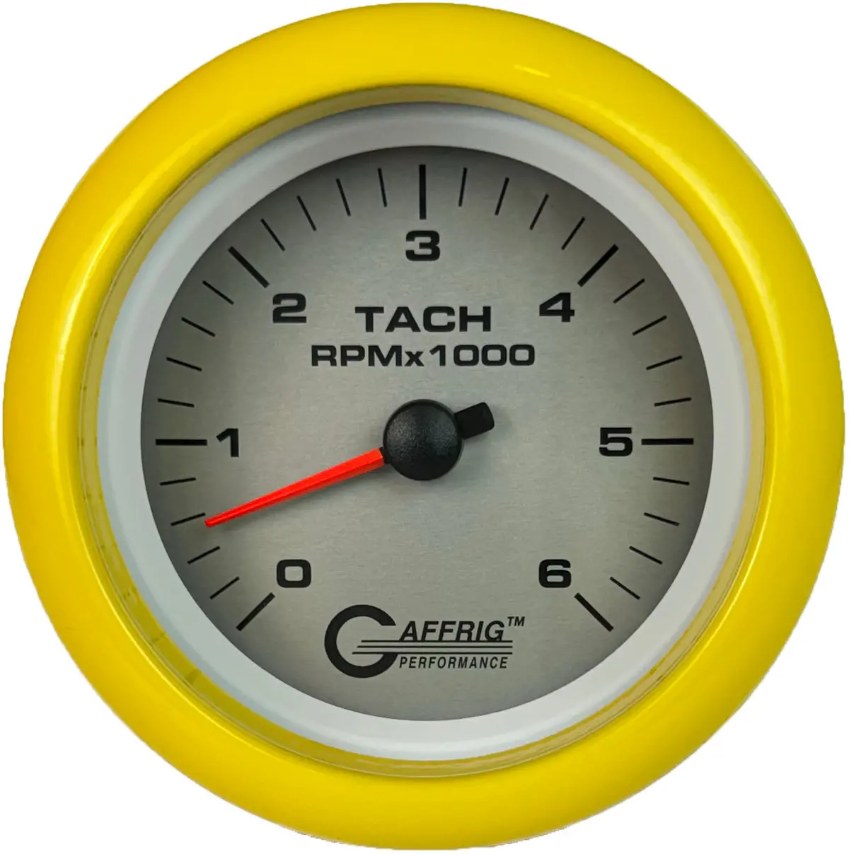 Gaffrig Part #4753 3 3/8 Inch Electric Tachometer Marine Boat Gauge 0-6000 Rpm Platinum 13