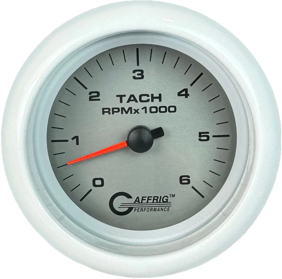 Gaffrig Part #4753 3 3/8 Inch Electric Tachometer Marine Boat Gauge 0-6000 Rpm Platinum 15