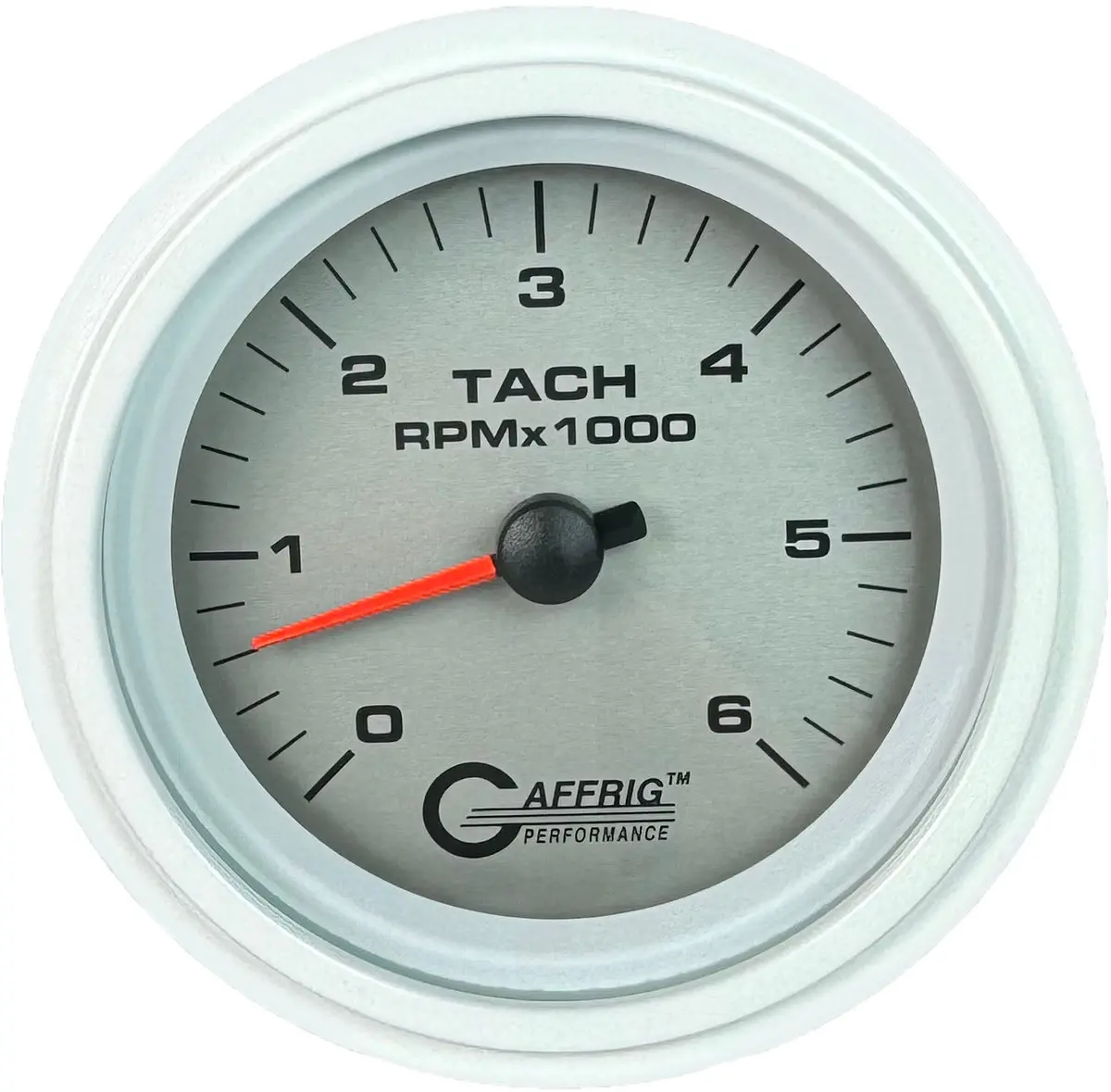 Gaffrig Part #4753 3 3/8 Inch Electric Tachometer Marine Boat Gauge 0-6000 Rpm Platinum 14