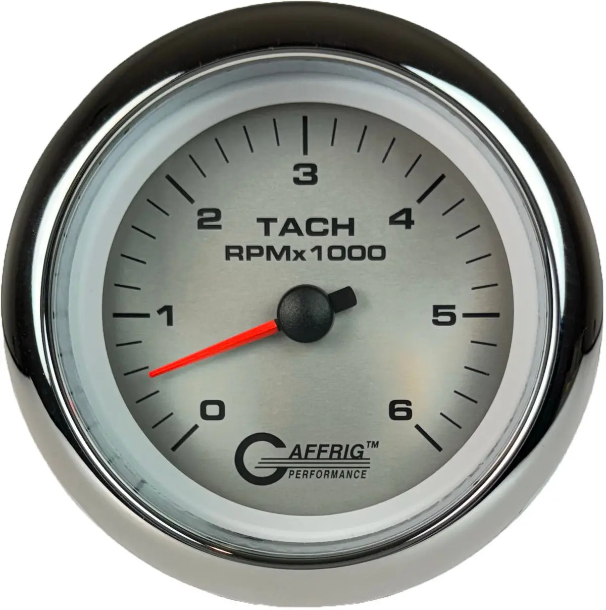 Gaffrig Part #4753 3 3/8 Inch Electric Tachometer Marine Boat Gauge 0-6000 Rpm Platinum 17