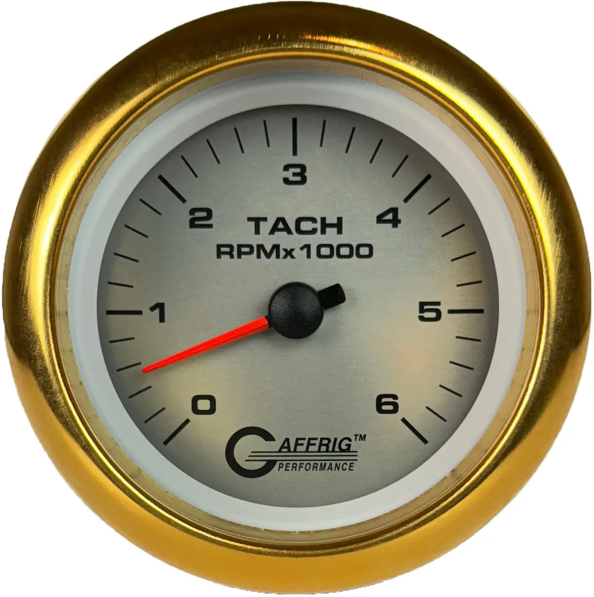 Gaffrig Part #4753 3 3/8 Inch Electric Tachometer Marine Boat Gauge 0-6000 Rpm Platinum 19