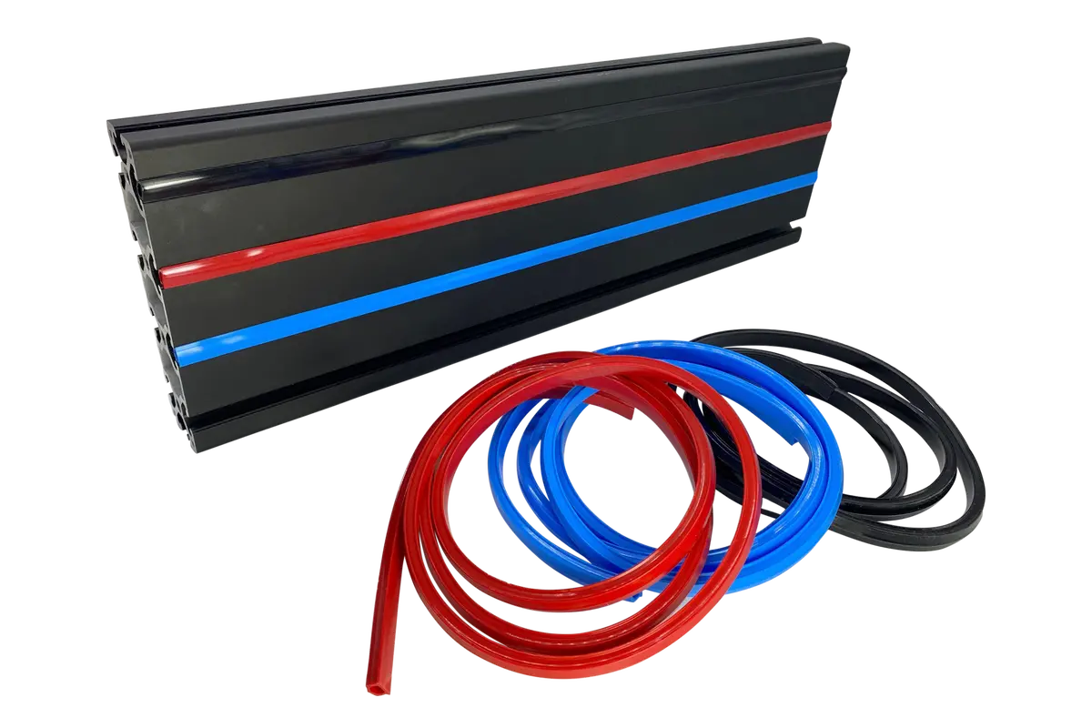 2M/79" Black Rubber Dust/Design Strip – Anti-Slip Protective Edge Trim For Aluminium Profile Sim Rigs 1