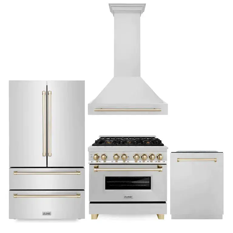 Z-Line Kitchen Packages Model 4Kapr-Rarhdwm36-G 1