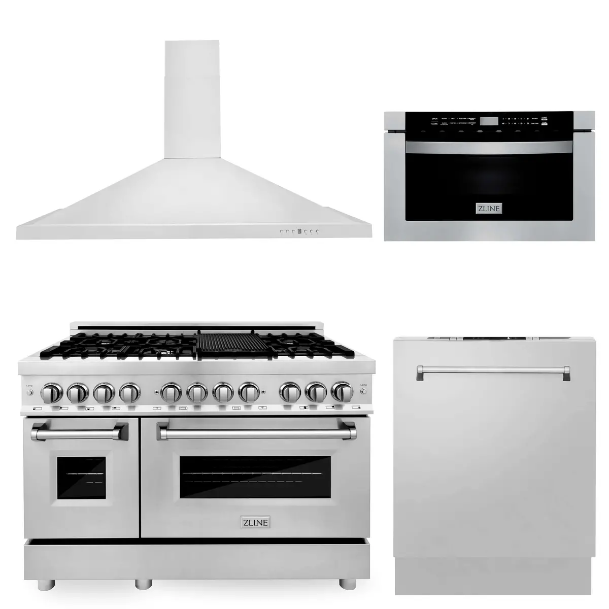 Z-Line Kitchen Packages Model 4Kp-Rarh48-Mwdw 1