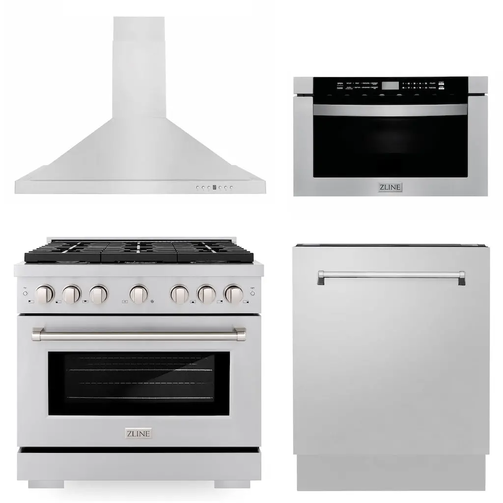 Z-Line Kitchen Packages Model 4Kp-Sgrrh36-Mwdwv 1