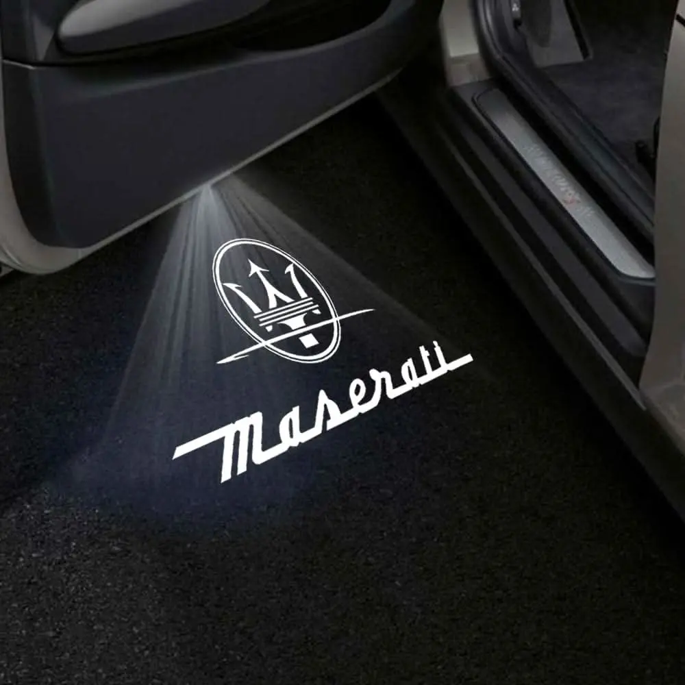 Maserati Grancabrio Premium Door Puddle Lights Multiple Designs 2010–2019 1