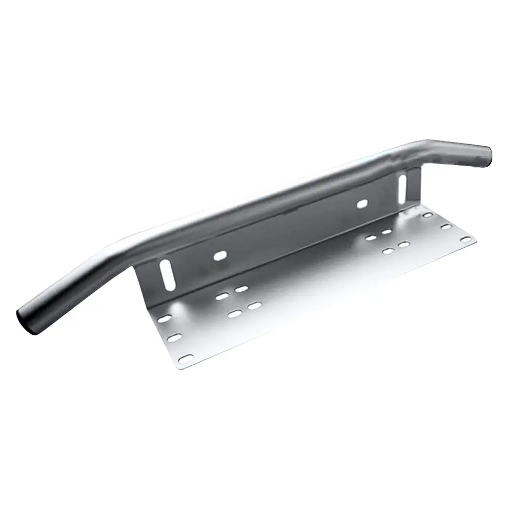 Steel Car Suv Bumper License Plate Work Lamp Bracket Kit 1