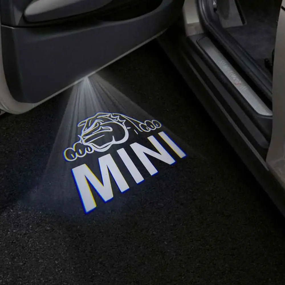 Mini Clubvan Premium Door Puddle Lights Multiple Designs 2012-2014 4