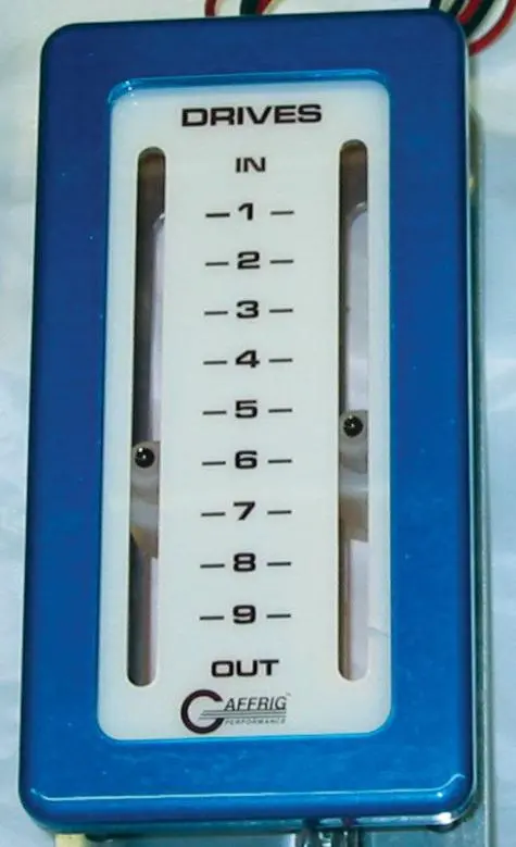 Gaffrig Part #201 Mechanical Indicator, 2 Drives, Mercury- Card - White Dial 1