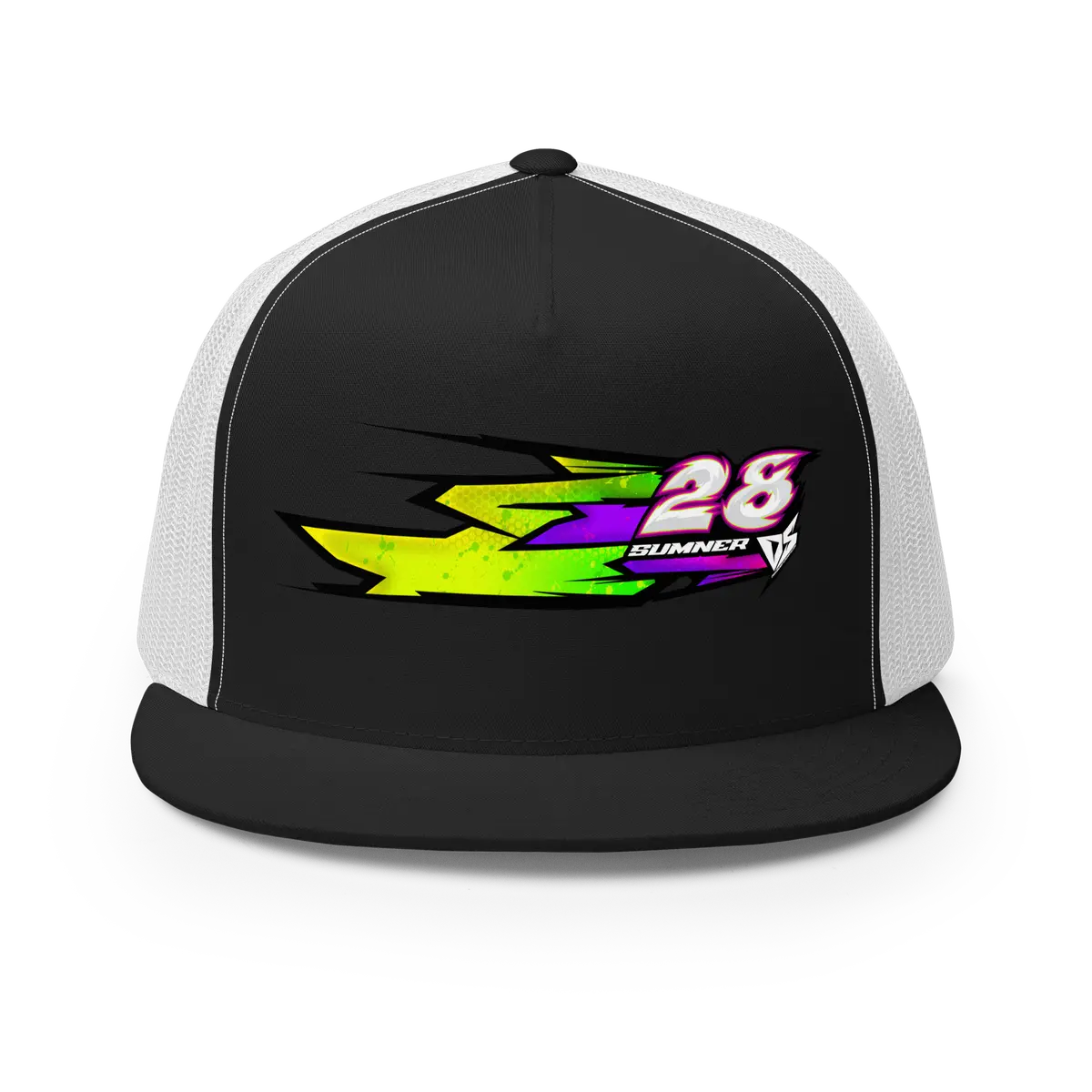 'Hyper' Dirt Oval Carpet Rc Racing Custom Dtf Printed Trucker Hat Cap Atomic Color 1