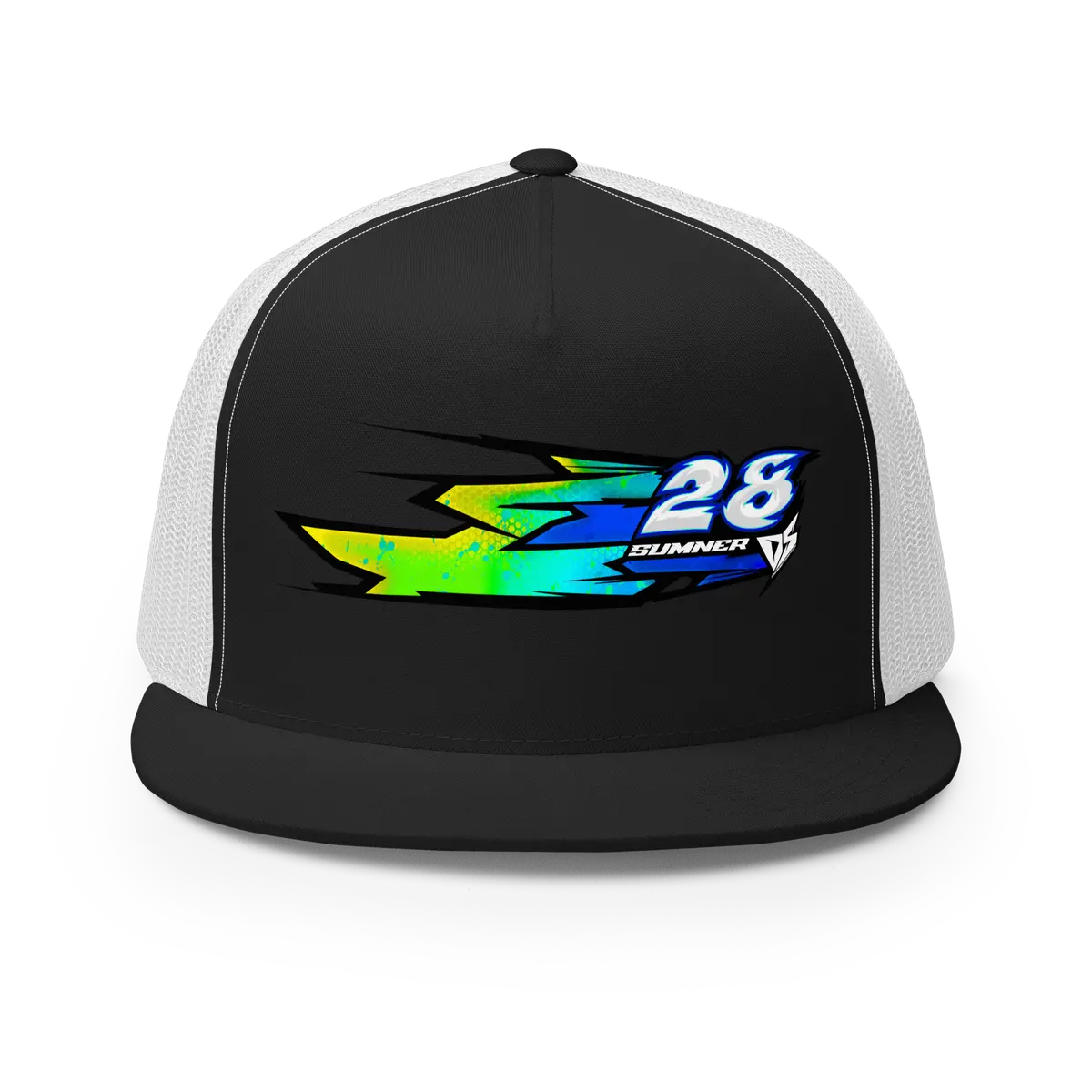 'Hyper' Dirt Oval Carpet Rc Racing Custom Dtf Printed Trucker Hat Cap Blue Origin Color 1