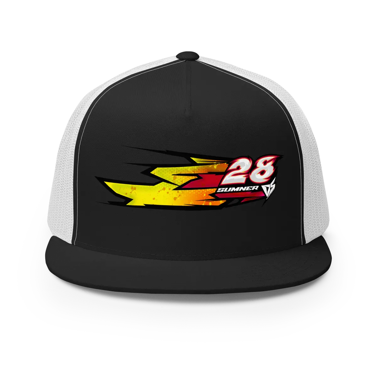 'Hyper' Dirt Oval Carpet Rc Racing Custom Dtf Printed Trucker Hat Cap Red Rocket Color 1