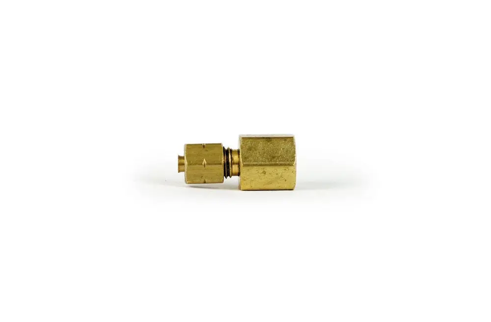 Gaffrig Part #7030 1/8 Inch Npt Female Compression Fitting For 1/8 Inch O.D. Hose Tubing 1