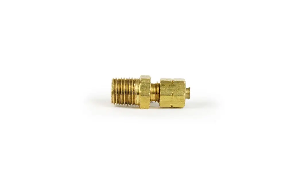 Gaffrig Part #7031 1/8 Inch Npt Male Compression Fitting For 1/8 Inch O.D. Hose Tubing 1