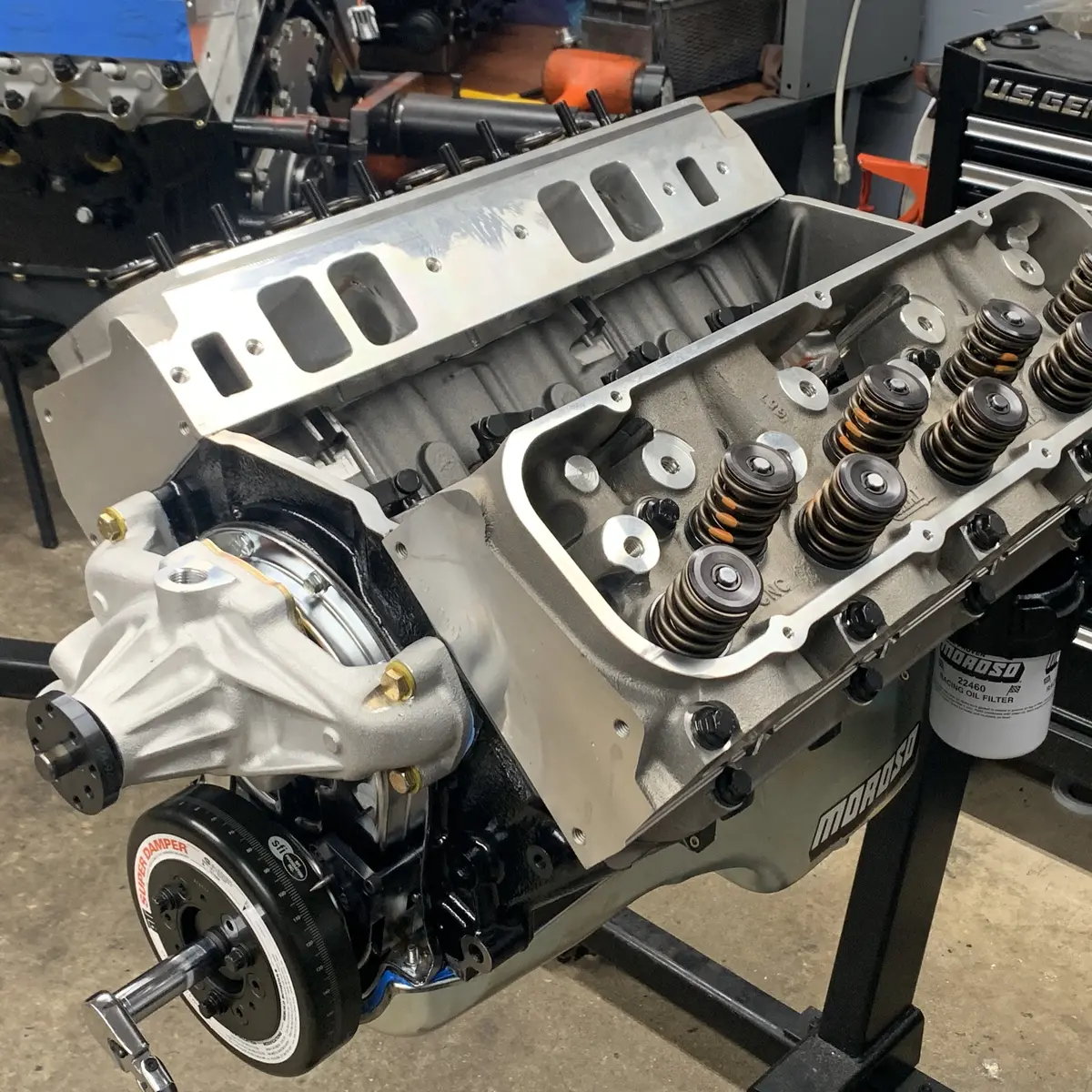 555Ci Big Block Chevy Long Block, Hydraulic Roller Na, Street 1