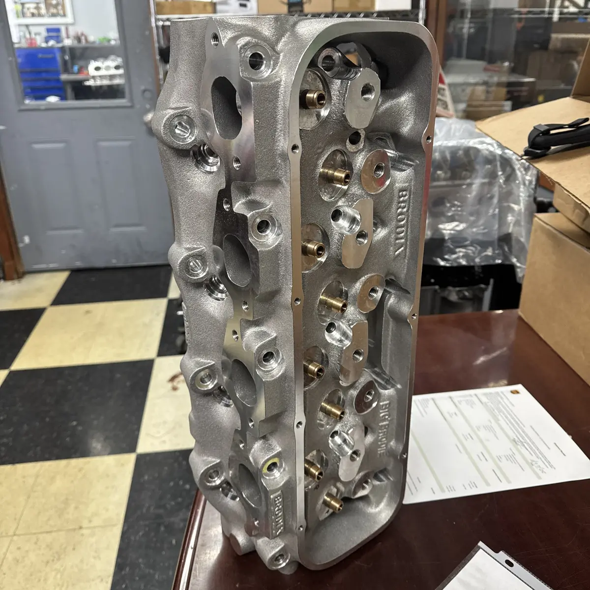 Brodix Solid Bb-3 Cylinder Heads For Big Block Chevy 1