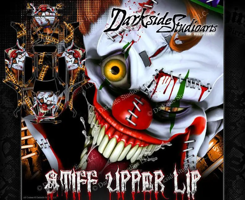 'Stiff Upper Lip' Graphics Wrap Fits Traxxas X-Maxx Proline Ford Raptor, Chevy Silverado, Brute Bash & Stock Body 1