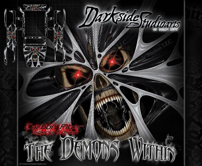 'The Demons Within' Graphics Skin Hop Up Kit Fits Axial Scx10 Jeep Wrangler Body # Ax04035 1