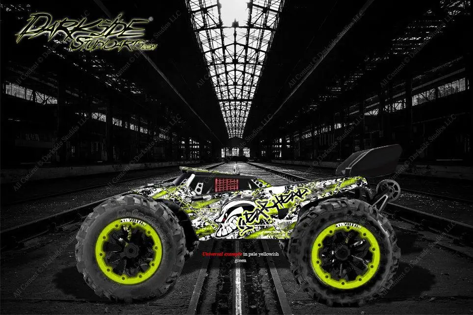 Redcat Racing Tr-Mt8e Wrap Graphics Decals "Gearhead" Fits Oem Body Parts 1