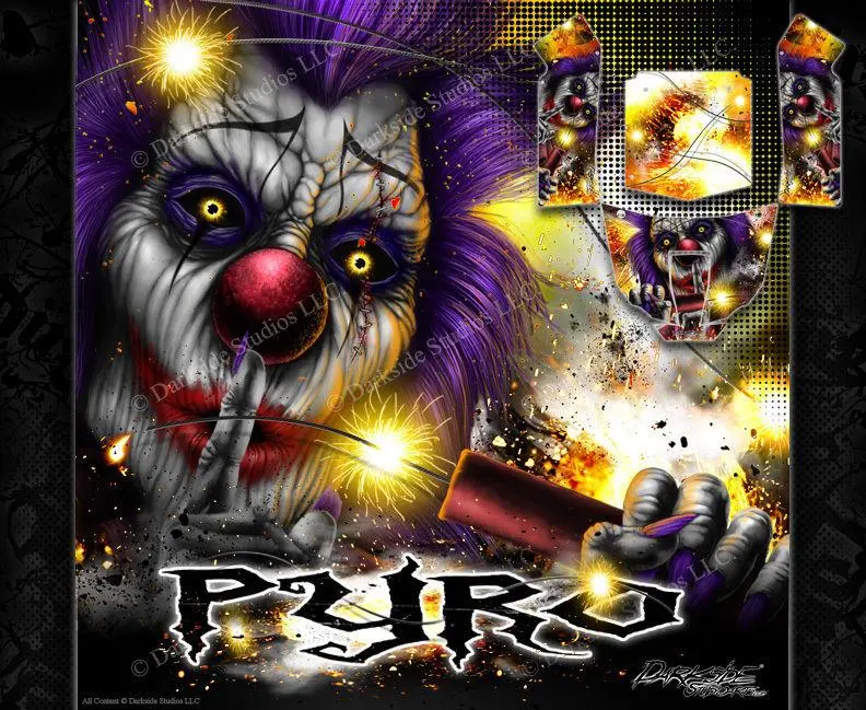 'Pyro' Themed Hop Up Skin Graphics Kit Fits Axial Rr10 Bomber Body Panel # Ax90053 1