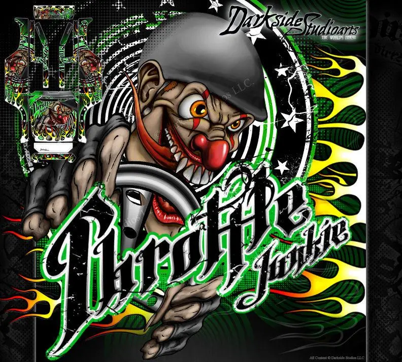 'Throttle Junkie' Graphics Skin Kit Fits Axial Scx10 Deadbolt Rc Body Panels # Ax04039 1