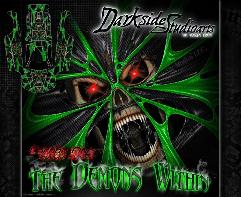 'The Demons Within' Graphics Kit Fits Oem Body # Tra5611 On Traxxas E-Revo Wrap Decals 1