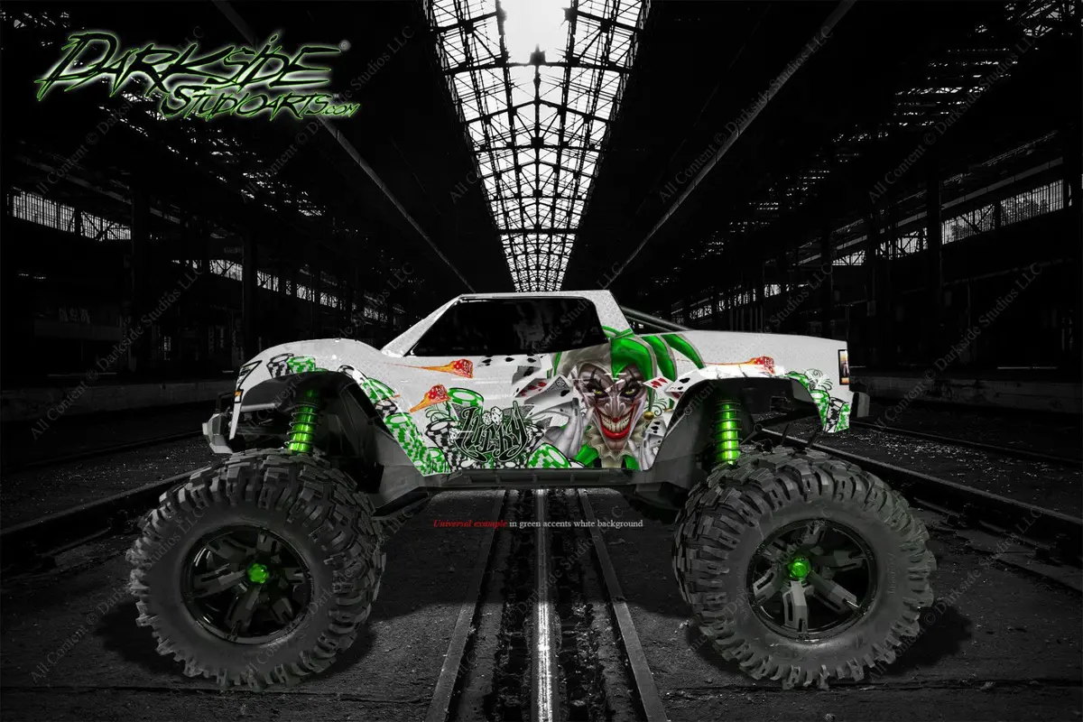 'Lucky' Graphics Wrap Fits Traxxas X-Maxx Proline Ford Raptor, Chevy Silverado, Brute Bash & Stock Body 1