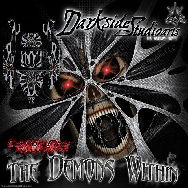 'The Demons Within' Wrap Decal Skin Kit For Axial Yeti Monster Buggy 1/8 Body # Ax31039 1